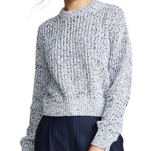 Veronica Beard Ryce Crewneck Sweater Speckled Blue Size Small